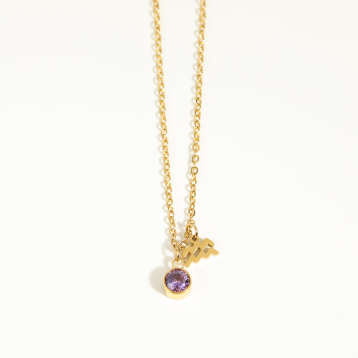 Collana in acciaio inossidabile con rune zodiacali Olivenorma