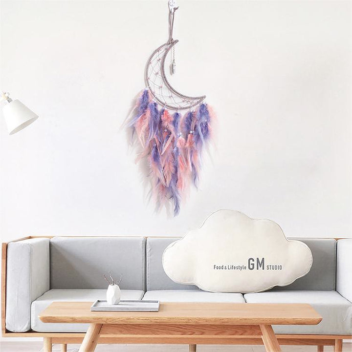 Olivenorma Ciondolo Turchese Bianco Grigio Piuma Rosa Acchiappasogni 