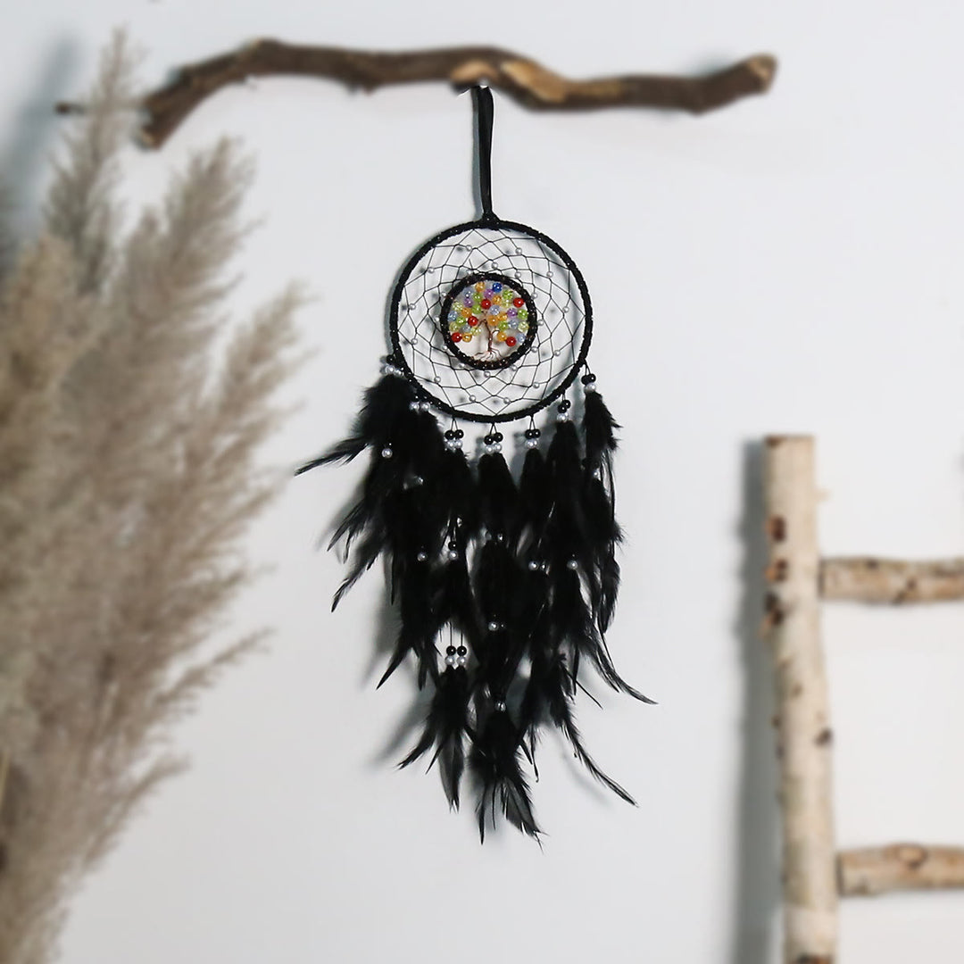 Olivenorma Albero della vita Sodalite blu Ghiaia Dream Catcher