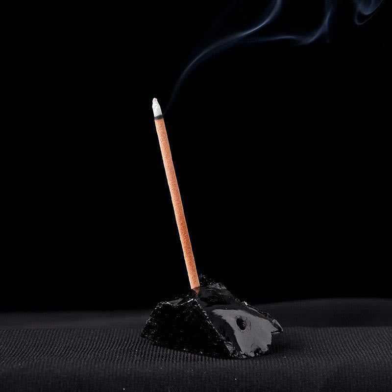 Olivenorma Crystal Raw Stone Porta incenso per bastoncini Decorazione con pietre preziose