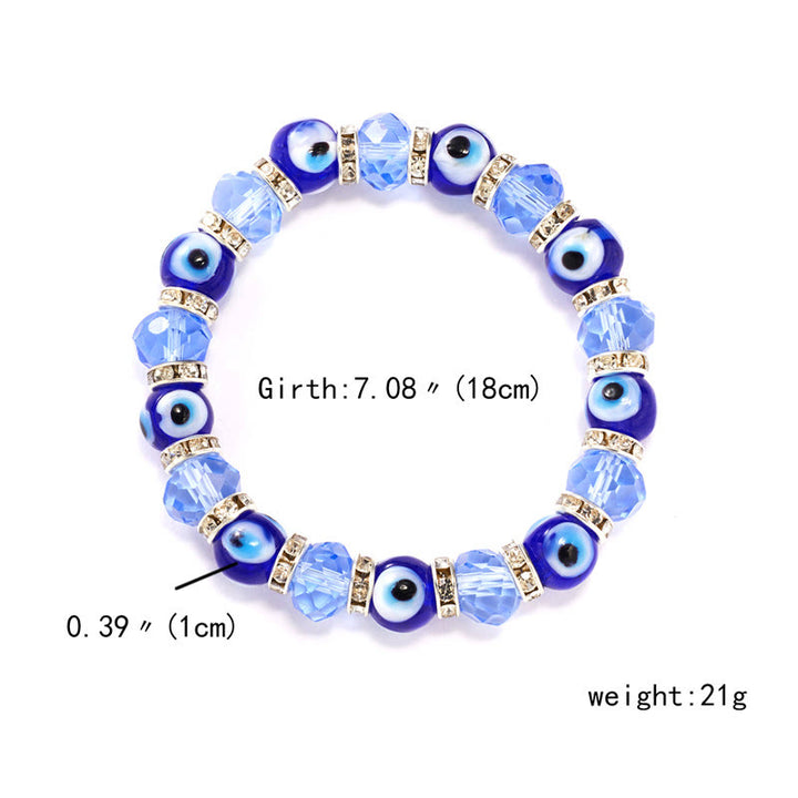 Olivenorma Evil Eye Hamsa Ciondolo Bracciale Zircone Epossidico