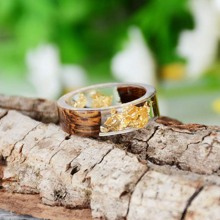 Olivenorma Intellettuale e Ottimista - Anello in legno fatto a mano
