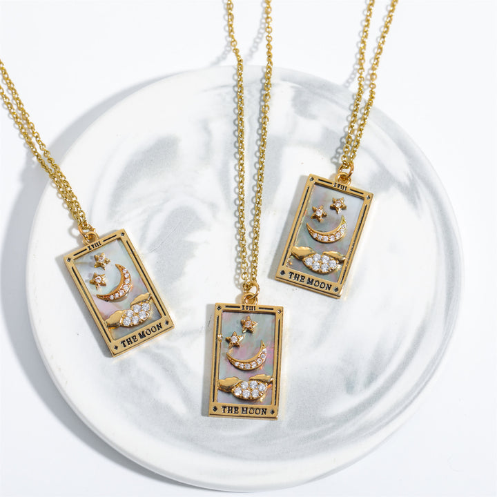 Collana Olivenorma Zircone Oro Placcato Tarocchi Olio Goccia