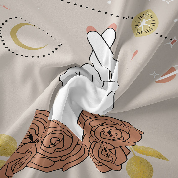 Olivenorma Mano Magica Tarocchi Zodiaco Arazzo 