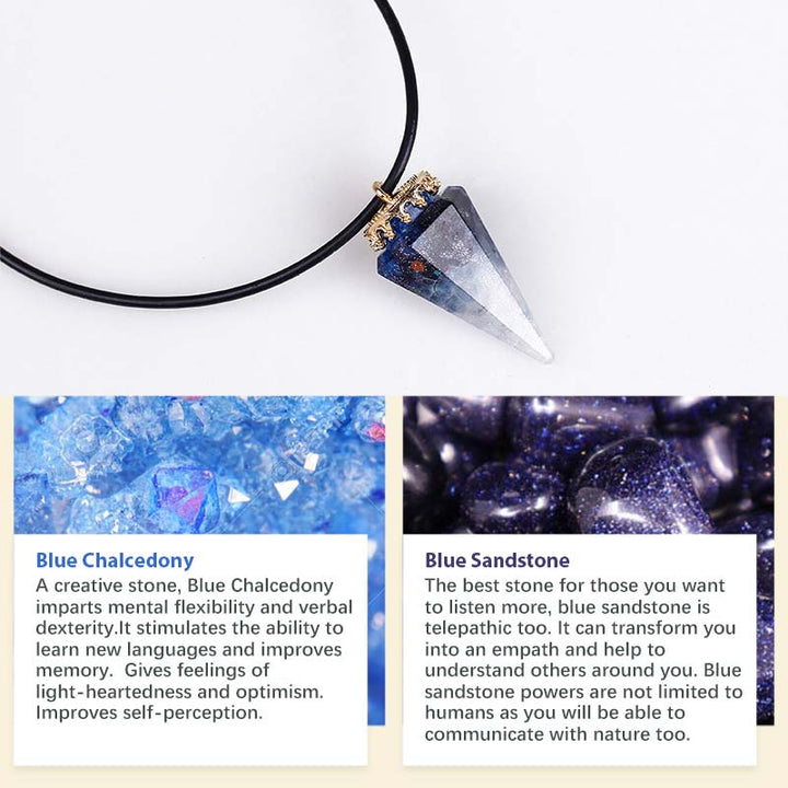 Collana di cristallo curativo naturale Olivenorma 