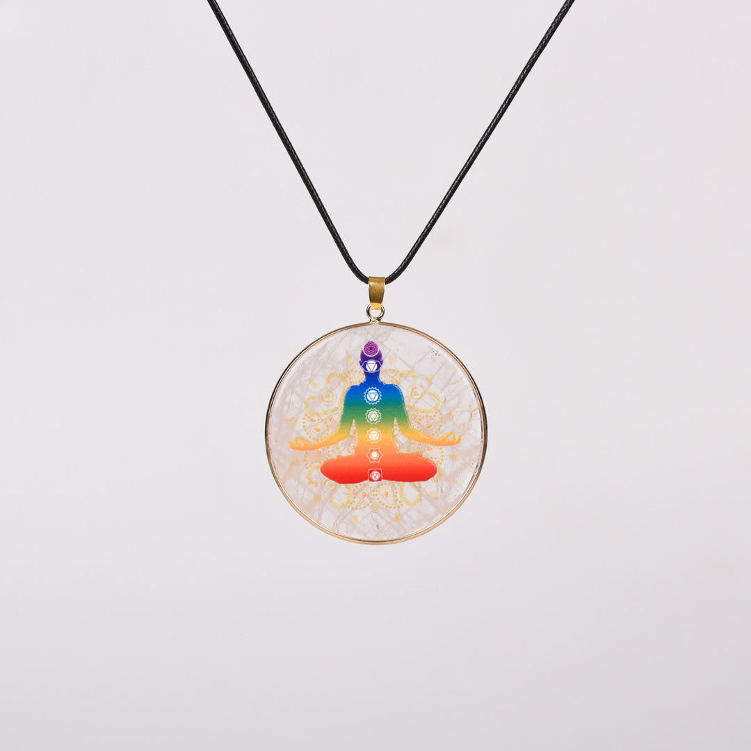 Collana Olivenorma Crystal Hamsa Chakra Albero della vita 