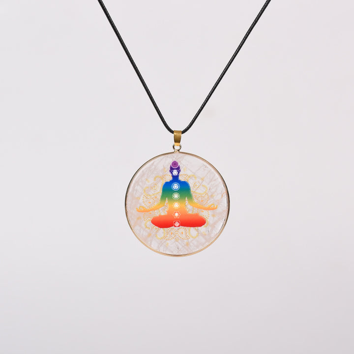 Collana Olivenorma Crystal Hamsa Chakra Albero della vita 