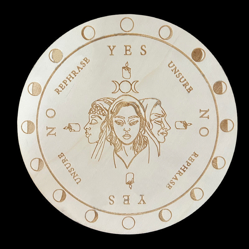 Olivenorma Il gioco del pendolo divinatorio in legno Carta dei tarocchi 