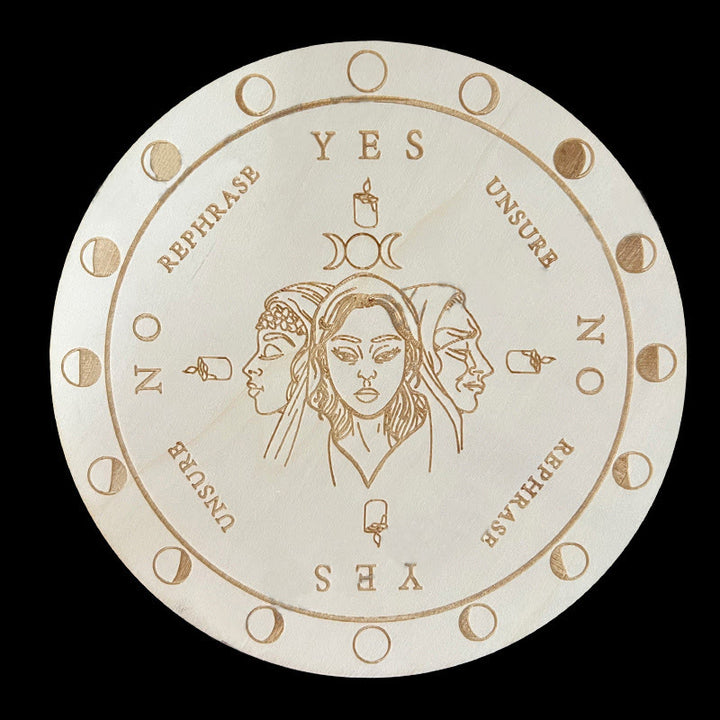 Olivenorma Il gioco del pendolo divinatorio in legno Carta dei tarocchi 