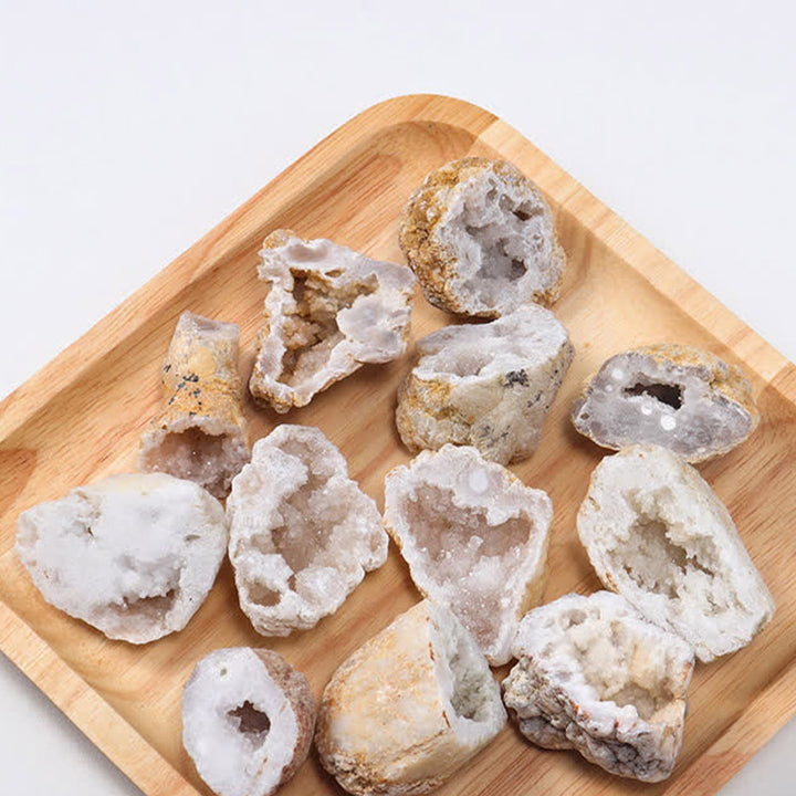 Cristallo curativo in pietra naturale di agata bianca 