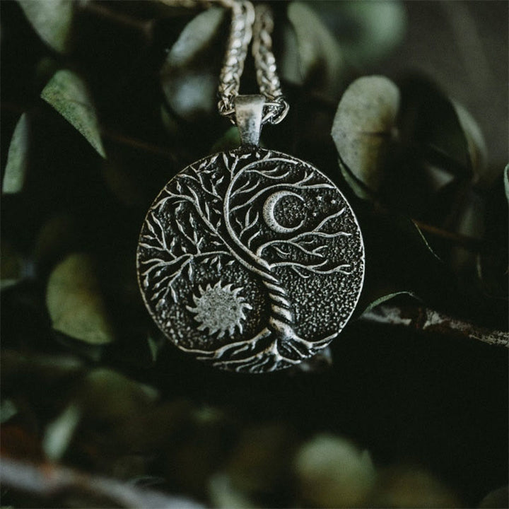Olivenorma "Cavalcando con le stelle" - Collana Albero della vita con sole e luna 