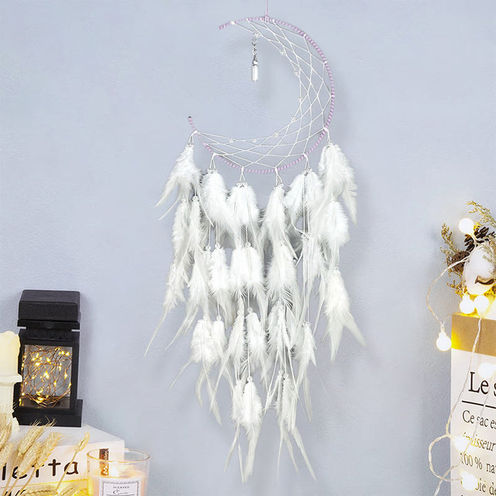 Olivenorma Luna con ciondolo topazio blu acchiappasogni 