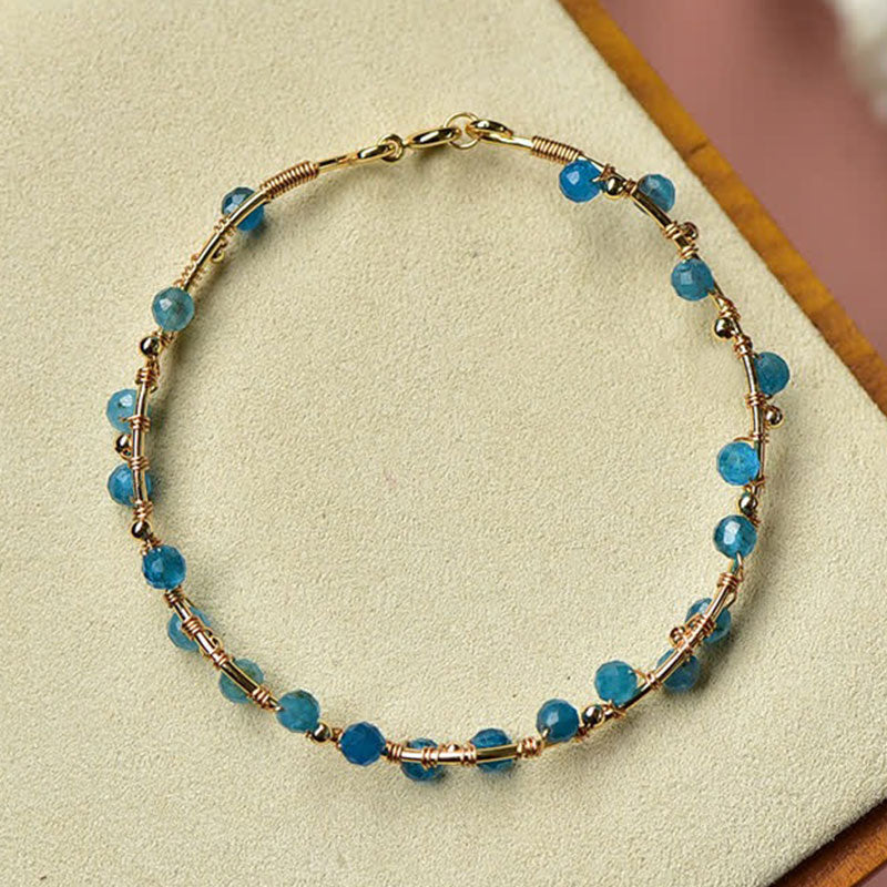 Bracciale di pietra preziosa di purificazione in pietra naturale Moroxite 