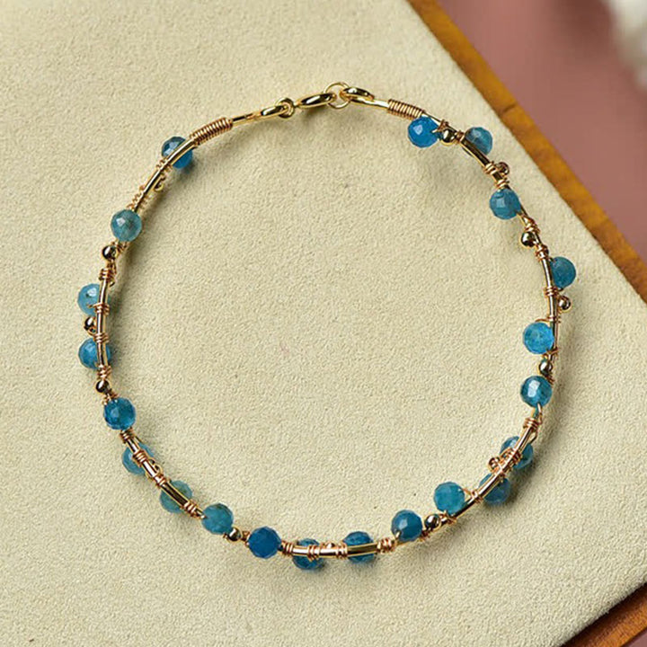 Bracciale di pietra preziosa di purificazione in pietra naturale Moroxite 