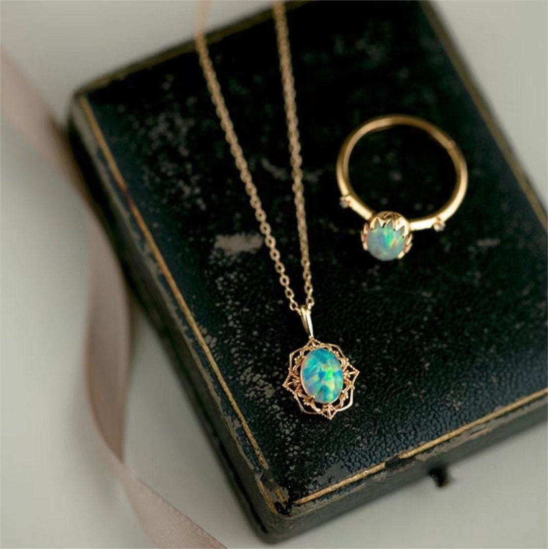 Collana regolabile in pizzo di rame stile vintage Olivenorma
