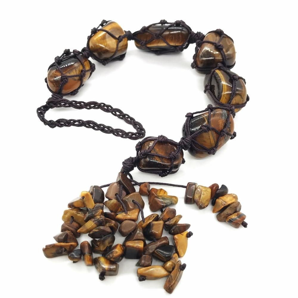 Olivenorma La pietra di guarigione dei 7 chakra Reiki Meditazione Decorazione nappa
