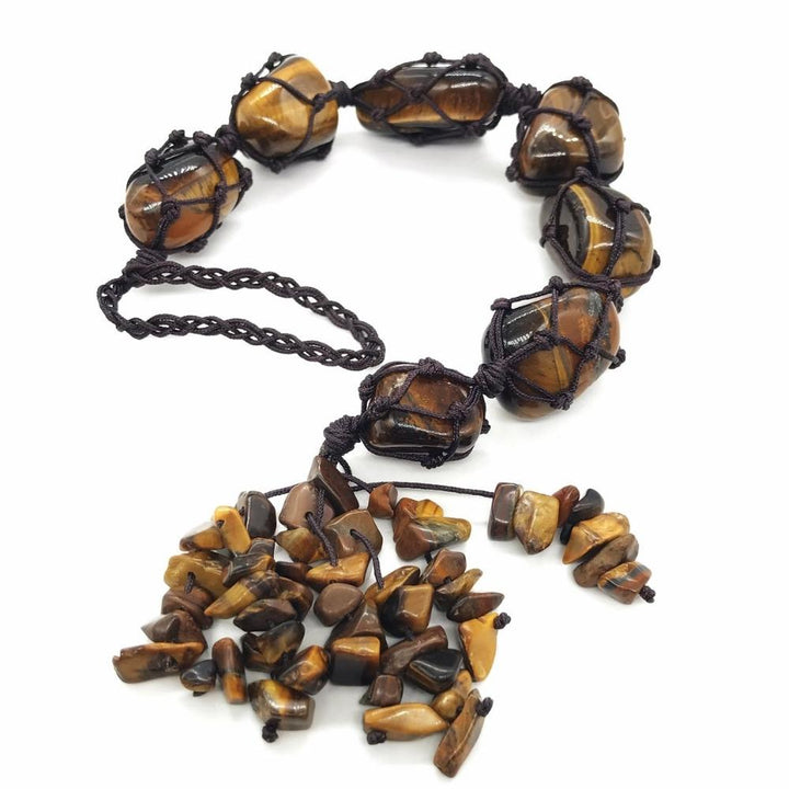 Olivenorma La pietra di guarigione dei 7 chakra Reiki Meditazione Decorazione nappa