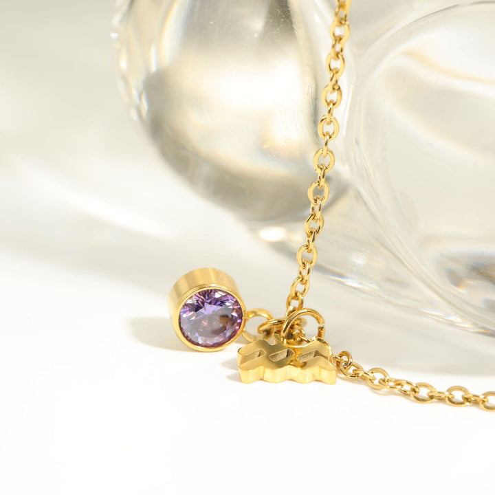 Collana in acciaio inossidabile con rune zodiacali Olivenorma