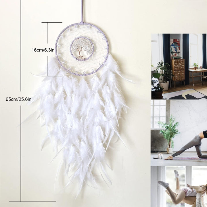 Olivenorma Albero della vita Sodalite blu Ghiaia Dream Catcher