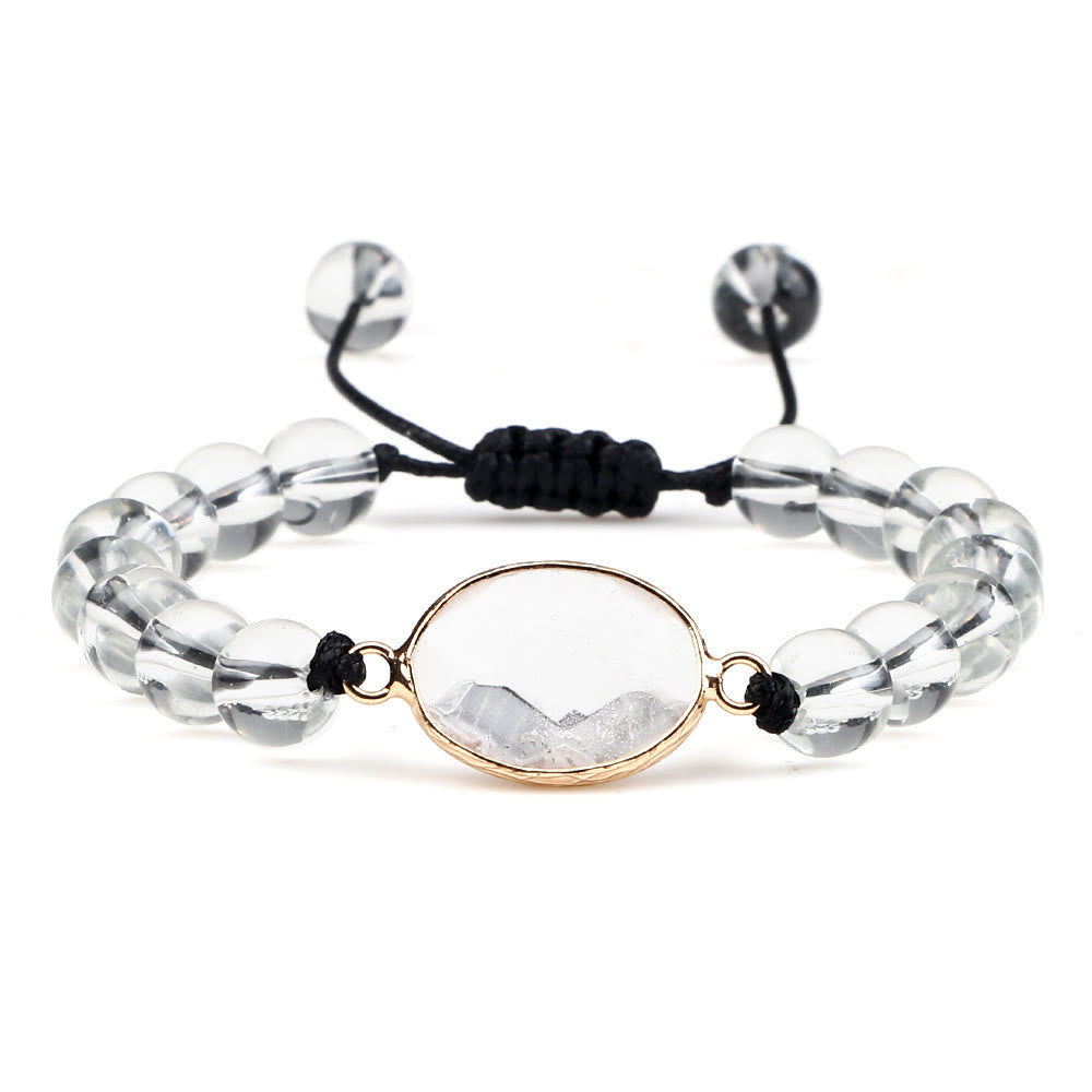 Braccialetto Olivenorma con perline in pietra occhio di gatto e opalite