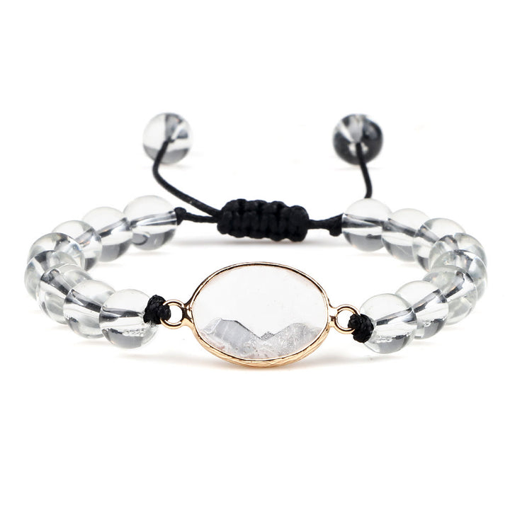 Braccialetto Olivenorma con perline in pietra occhio di gatto e opalite