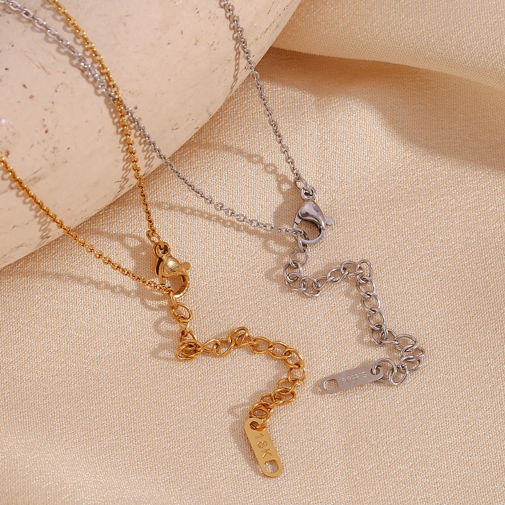 Collana con tarocchi in acciaio inossidabile placcato oro 18k Olivenorma 