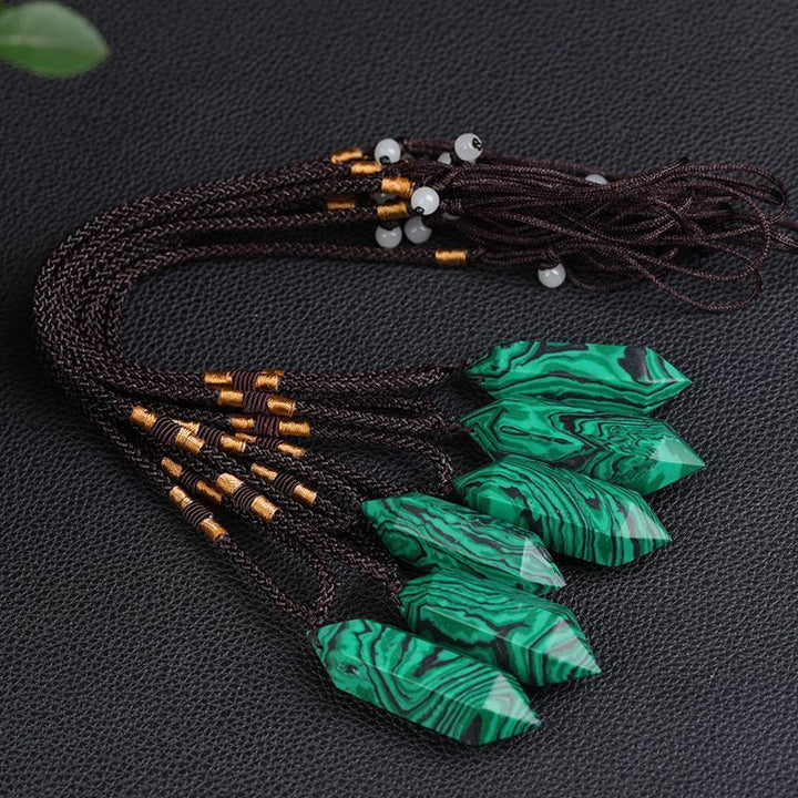 Collana curativa in cristallo naturale di ametista Olivenorma