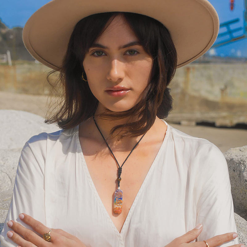 Collana di guarigione dei chakra con orgone Olivenorma