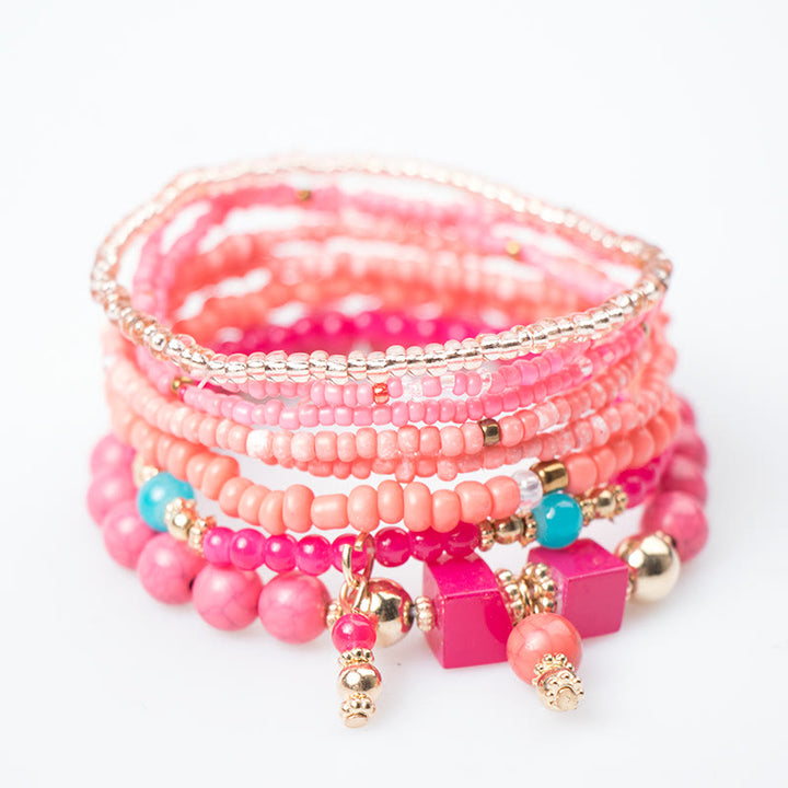 Olivenorma Emperor Stone Bracciale a strati con perline