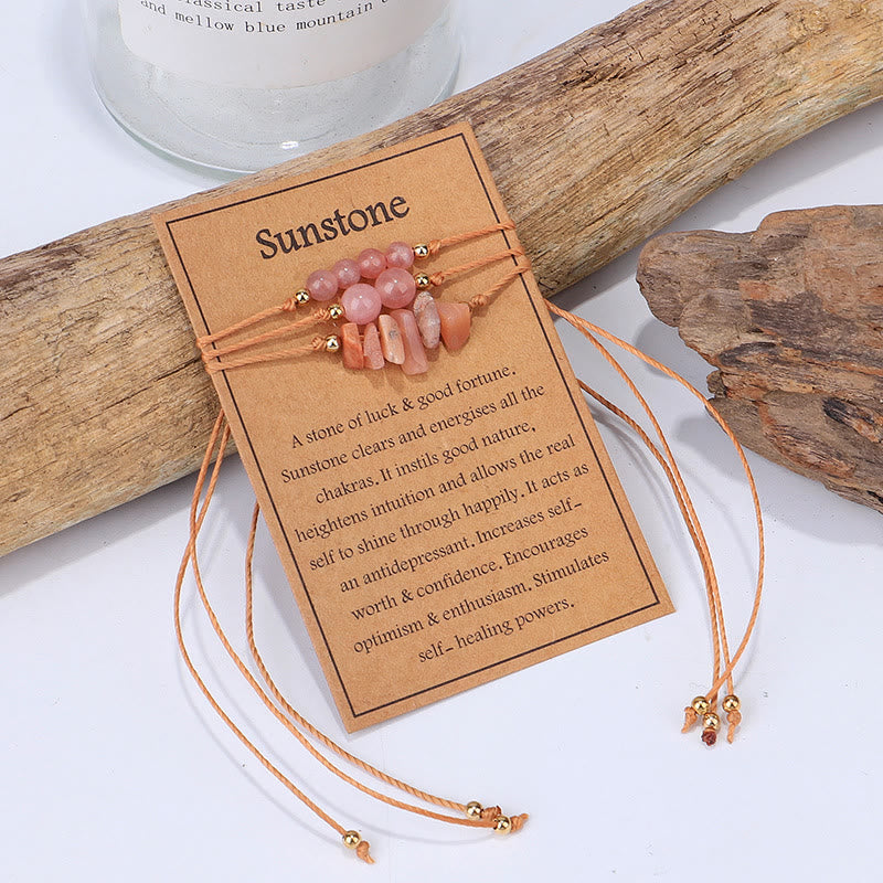 Bracciale Olivenorma Gravel intrecciato con perline 