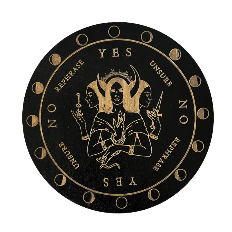 Olivenorma Il gioco del pendolo divinatorio in legno Carta dei tarocchi 