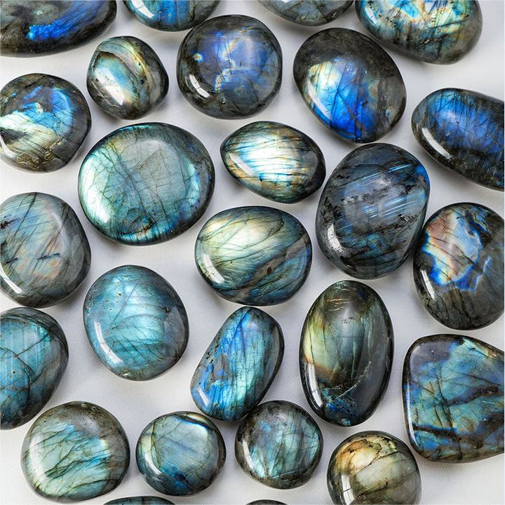 Pietra naturale rotolante giocattolo lucido Labradorite Olivenorma