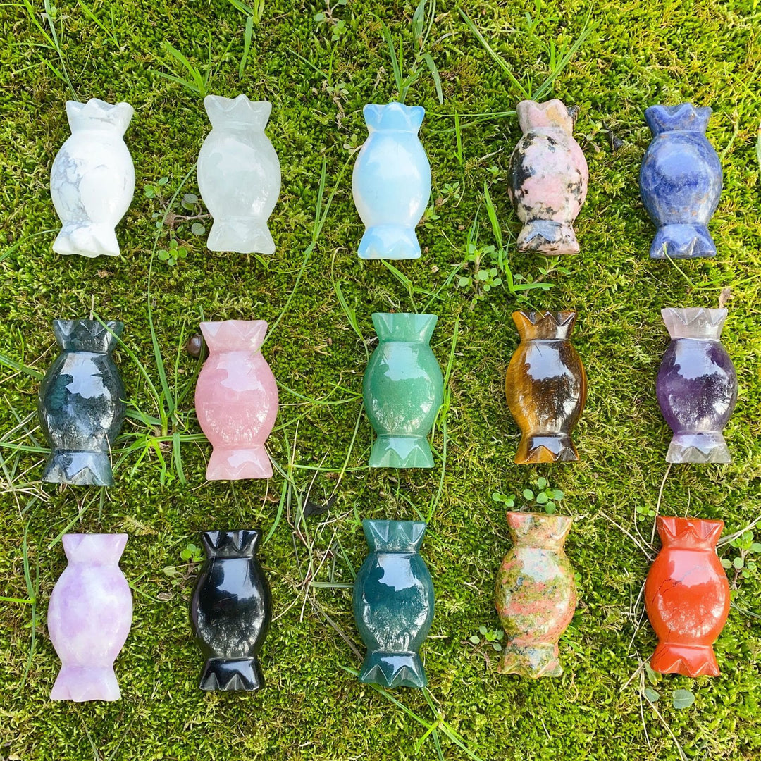 Ornamenti di cristallo natalizio Olivenorma caramelle, decorazioni in pietra preziosa 