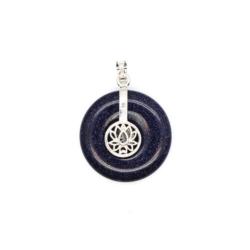 Collana con fibbia della pace in cristallo naturale Olivenorma e albero della vita
