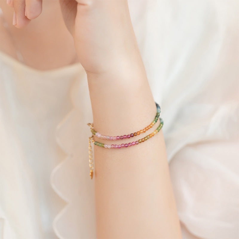 Olivenorma Rainbow After Rain - Bracciale con pietra preziosa Citrino e Fluorite