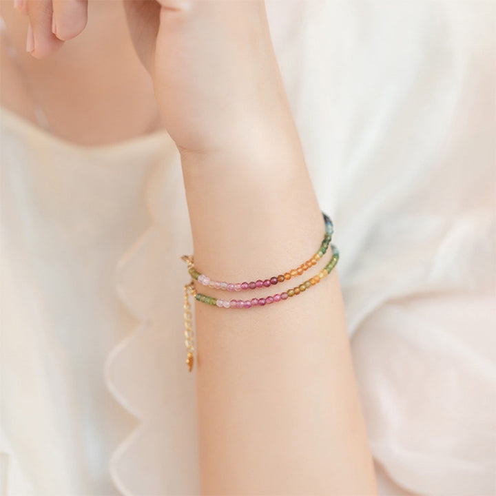 Olivenorma Rainbow After Rain - Bracciale con pietra preziosa Citrino e Fluorite