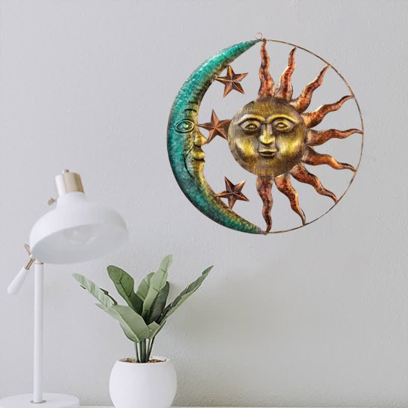 Decorazione murale Olivenorma Sole Luna Faccia