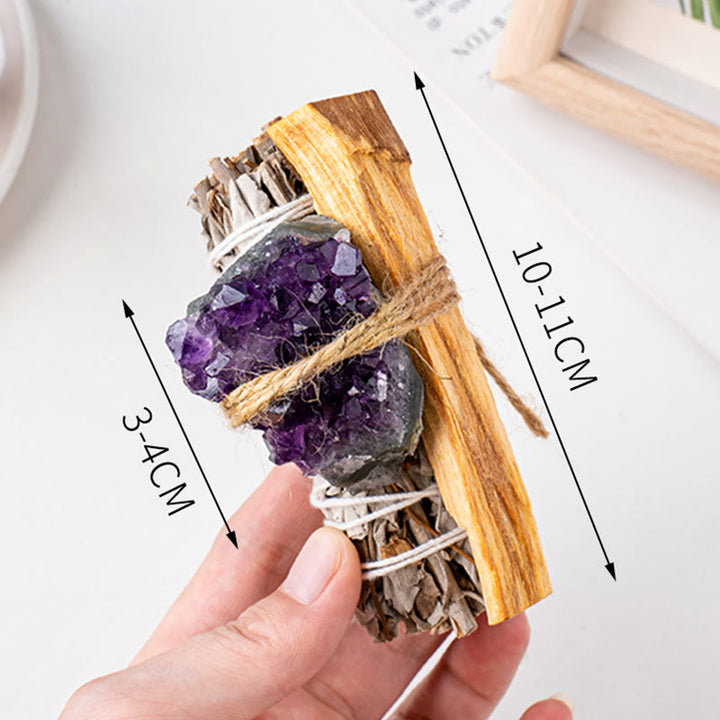 Olivenorma White Sage Peruvian Sacred Wood Strips Crystal Set da 3 pezzi 