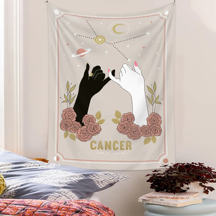 Olivenorma Mano Magica Tarocchi Zodiaco Arazzo 