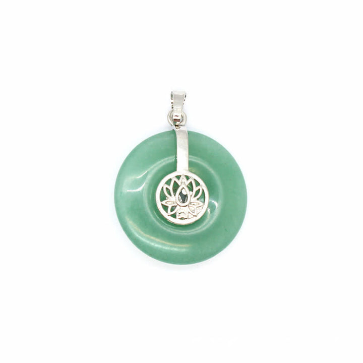 Collana con fibbia della pace in cristallo naturale Olivenorma e albero della vita