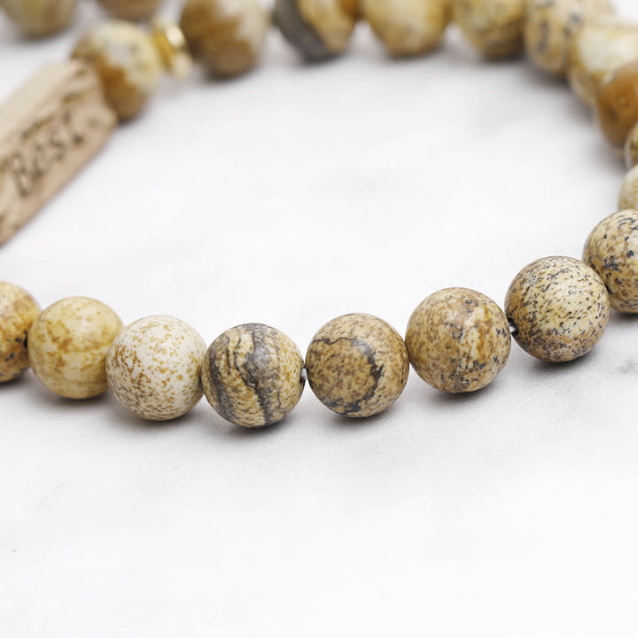 Bracciale con la migliore incisione in pietra preziosa naturale Olivenorma