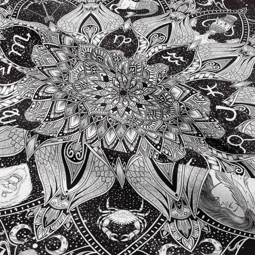 Olivenorma Decorazione da appendere alla parete nera per l'arazzo della camera da letto