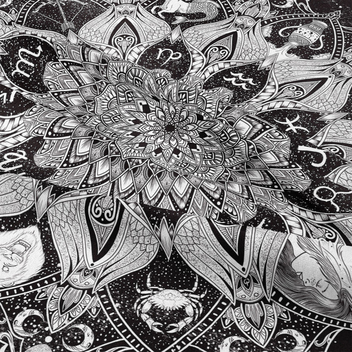 Olivenorma Decorazione da appendere alla parete nera per l'arazzo della camera da letto