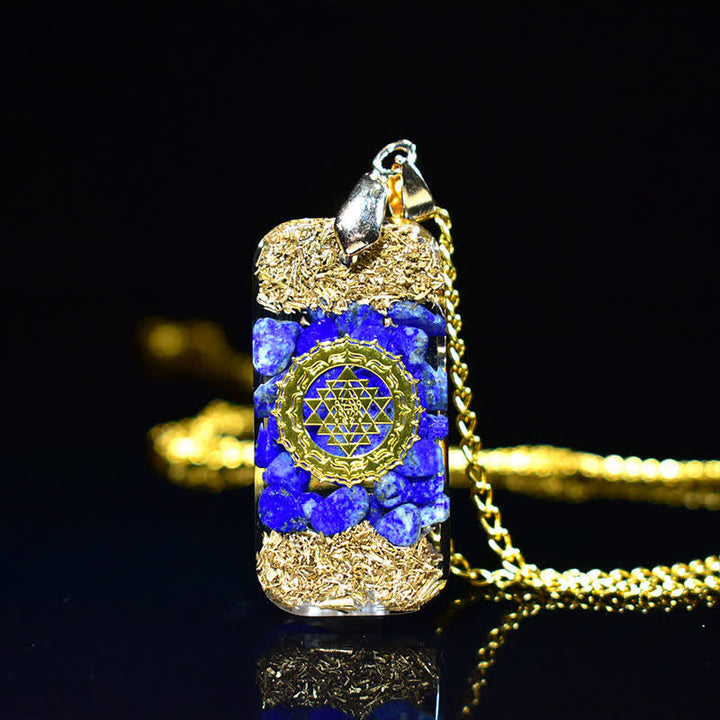 Olivenorma Raise Consciousness - Collana energetica Orgone Lapislazzuli - Lapislazzuli quadrato - SI PER FAVORE $8 - image 1