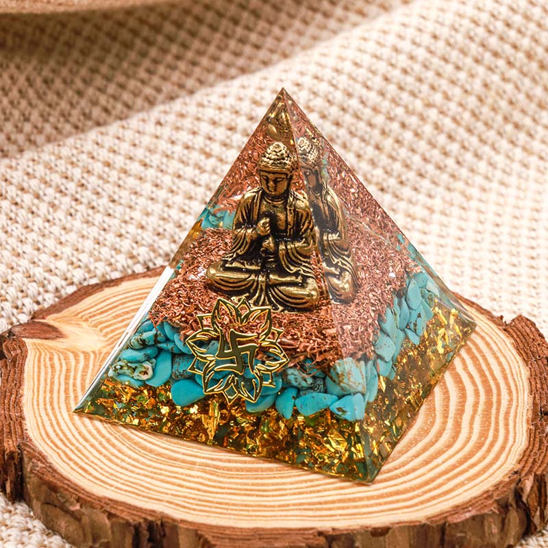 Piramide di protezione organica del Buddha turchese Olivenorma 