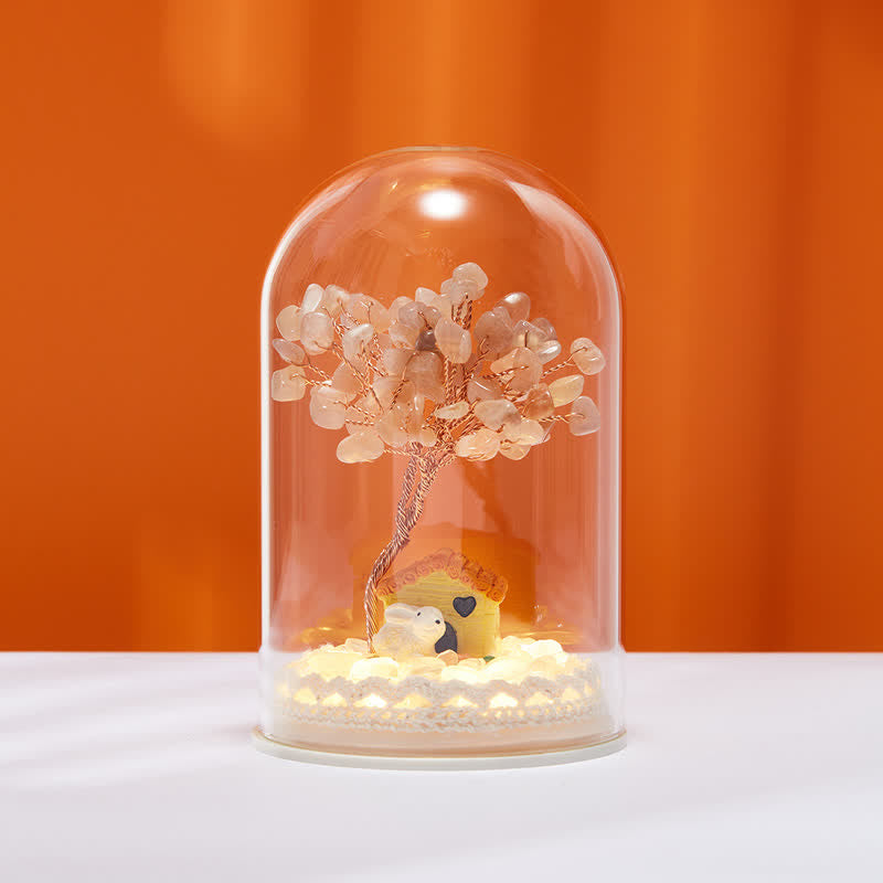 Copertura in vetro di cristallo naturale Olivenorma Decorazione per albero Feng Shui