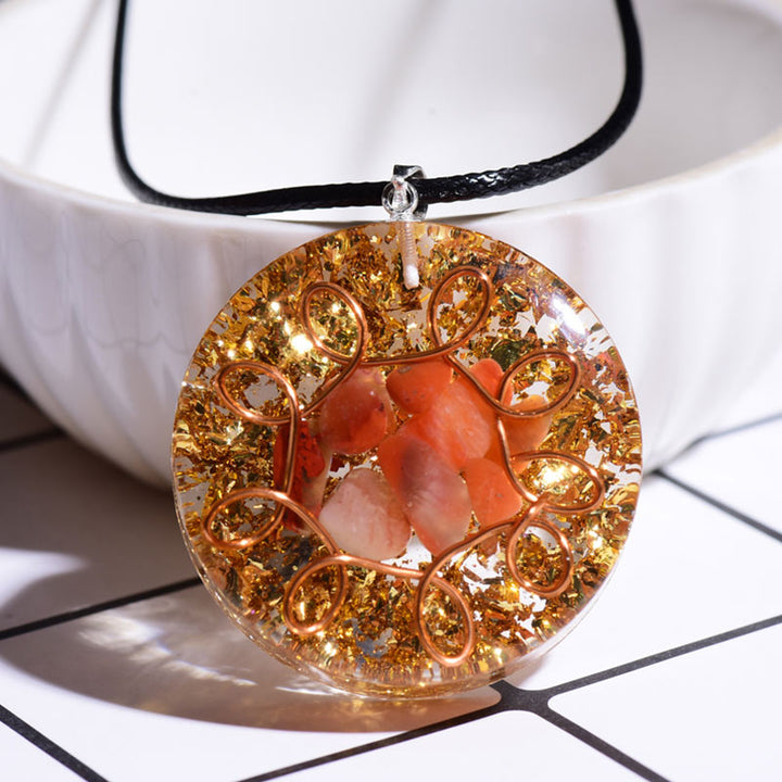 Collana curativa in agata rossa Olivenorma 