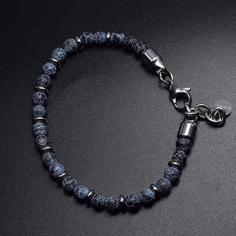 Bracciale Olivenorma in perline di agata invecchiata