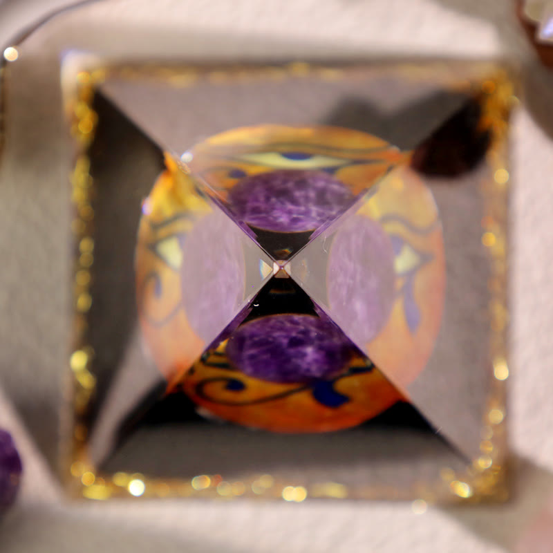 Olivenorma Ametista Ossidiana Occhio di Horus Piramide di Orgone