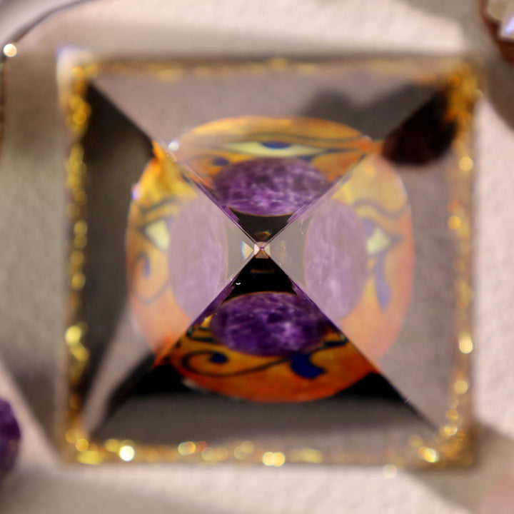 Olivenorma Ametista Ossidiana Occhio di Horus Piramide di Orgone